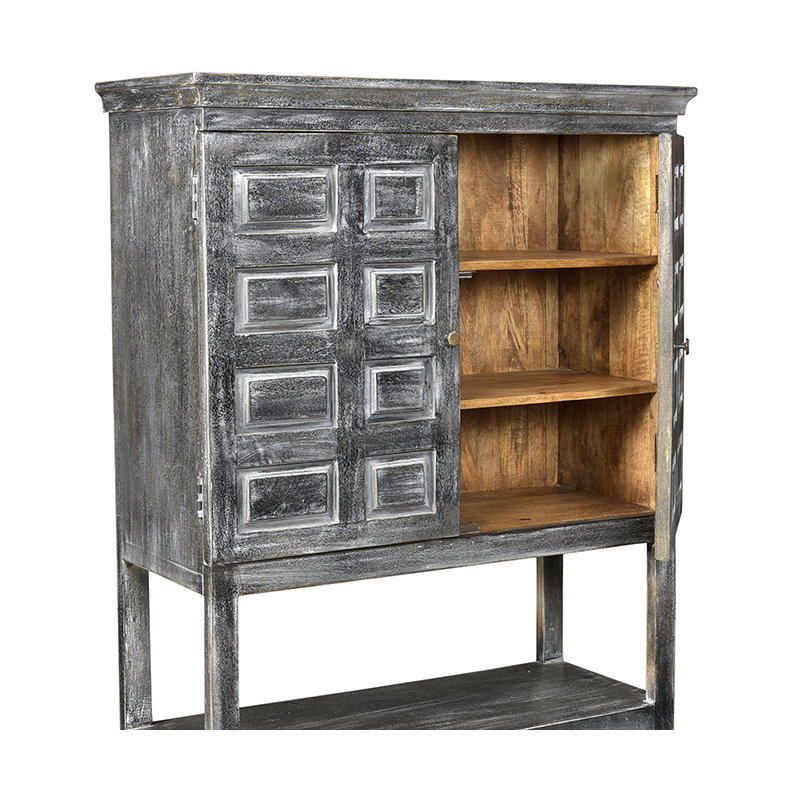 Khiem Solid Wood Accent Cabinet