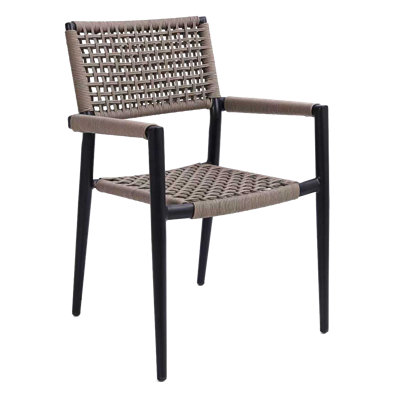 H&D Outdoor Poly Rope Arm Chair