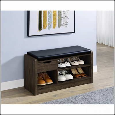 Banc de rangement ouvert