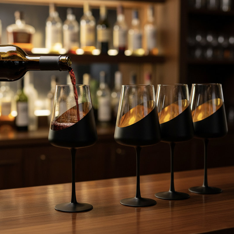 4-Piece 19-Oz Stemmed Drinking Wine Glasses