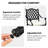 2 Stackable Dining Chairs With Cushion