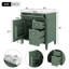 Meuble-lavabo de salle de bain avec lavabo supérieur / armoire de rangement moderne avec 2 tiroirs et meuble-lavabo de tiroir / lavabo-113435628