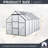 6x12 Polycarbonate Greenhouse For Outdoor Backyard Black