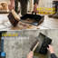 Strong Metal Hooded Dustpan with Stiff Brush