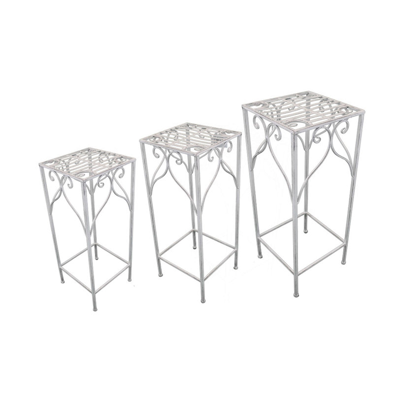 Lytham Metal Plant Stand, White