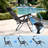 Set of 2 Zero Gravity Chairs, Folding Recliner Outdoor Lounge Chairs With Adjustable Sunshade and Cup Holder Tray-140307843