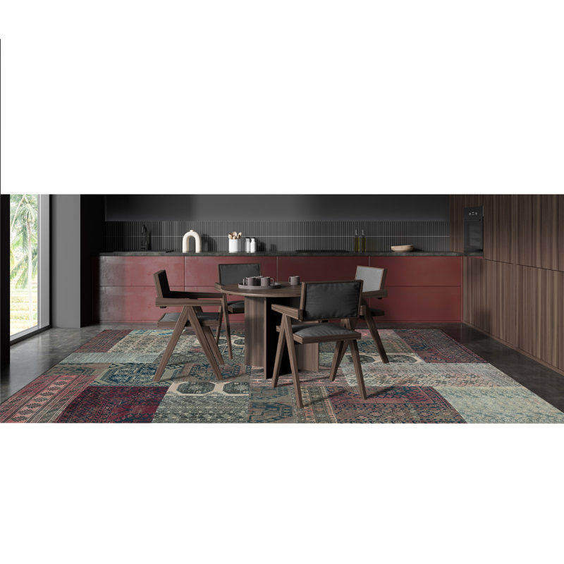 Afghan Wool Patchwork Area Rug