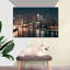 Philadelphia Night Skyline sur impression sur toile-313808897