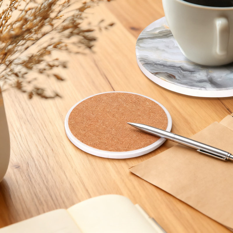 Ensemble de sous-verres en céramique avec support, sous-verres antidérapants absorbants pour table basse, bar et décoration intérieure