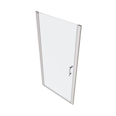 1 3/8" adjustment,universal pivot shower door, open outside, with 1/4" tempered glass