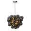 Lustre à bulles gris fumée, luminaire suspendu moderne en verre pour salle à manger-1455079089