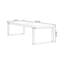 Bureau d'écriture rectangulaire en bois massif brun-968382824