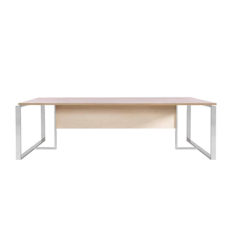 Table de conférence rectangulaire, Chêne clair, H 47,24 po x L 94,49 po x l 29,53 po