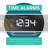 La Crosse Technology Curved Mirrored LED Tabletop Clock
