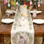 Joyeuses Pâques, chemin de table, lapin, feuilles, feuilles, printemps, maison de campagne, Buffalo