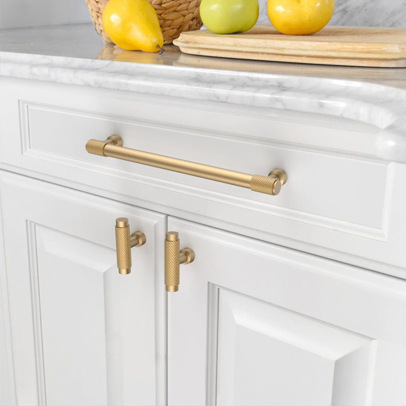 10 Pack Champagne Bronze Cabinet Pulls,Strong, Durable,Gold