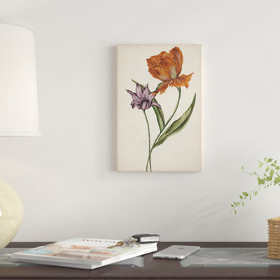 Two Tulips II by Melissa Wang - Wrapped Canvas Gallery-Wrapped Canvas Giclée