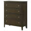 Commode 4 tiroirs cacao foncé