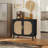Buffet Cabinet With Storage,  Accent Bathroom Floor Cabinet,With Two Doors And 4 Compartments Forstorage,Cabinet With Solid Wood Feet,Sideboard Cabinet For Hallway, Entry, Living Room,(Black)-994084708