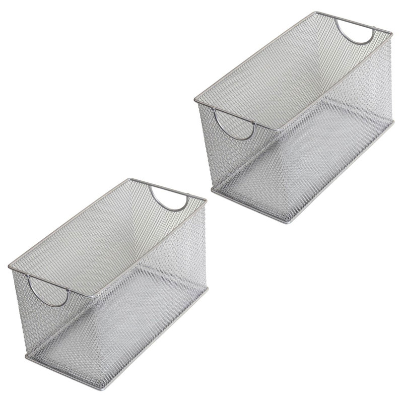 Boîte de rangement en métal pour DVD, H 6,5 po x l 5,5 po x P 10,75 po