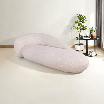 Fauteuil inclinable en molleton éponge de style minimaliste