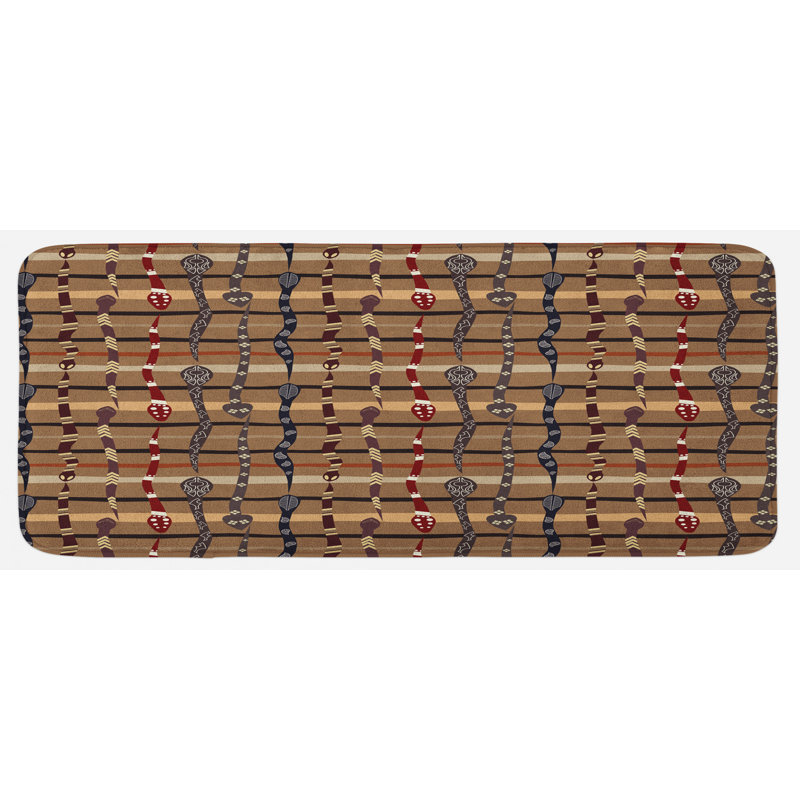 Rustic Synthetic Kitchen Mat