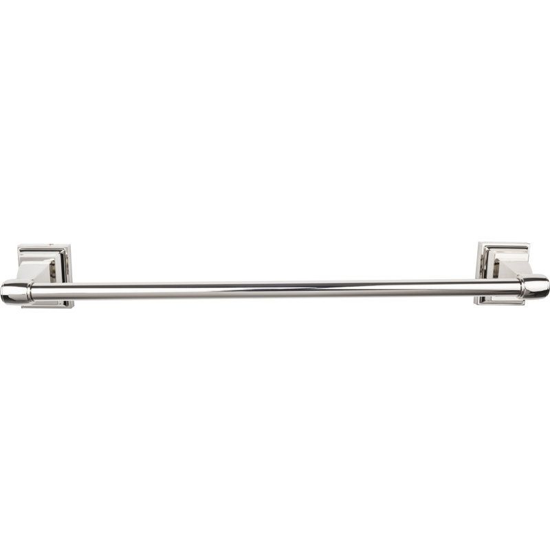 Stratton Bath Single 20" Wall Mounted  Towel Bar, Polished Nickel