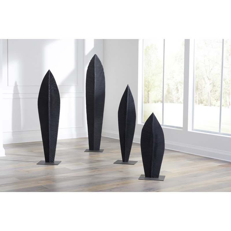Carved On Stand Sculpture, Burnt