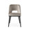 Foyer Upholstered Open-Back Chair with Wooden Base