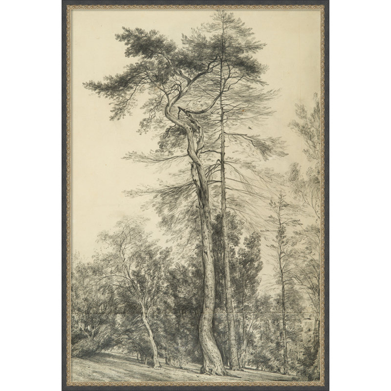 «Fir Trees c1833» par John Constable, art mural sur toile, 41 x 28