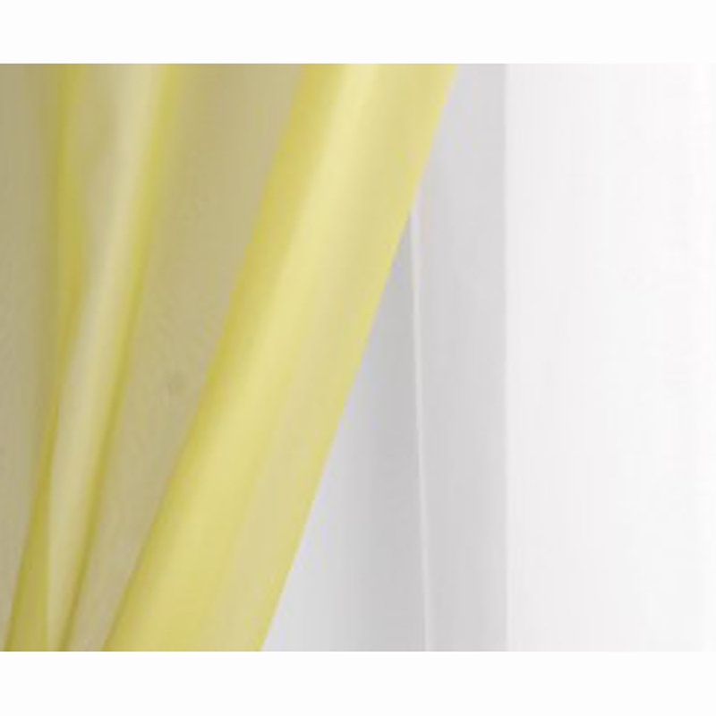 Robin Sheer Single Curtain Panel, Light Green / White