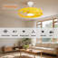 Ventilateur de plafond intérieur blanc avec pales 22 po Leonide-529301787-529301795