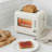 WILLOW Kitchen 2-Slice Toaster with Window - Perfect for Toasted Bagels, Compact Design, Crumb Tray - WHITE-122877470