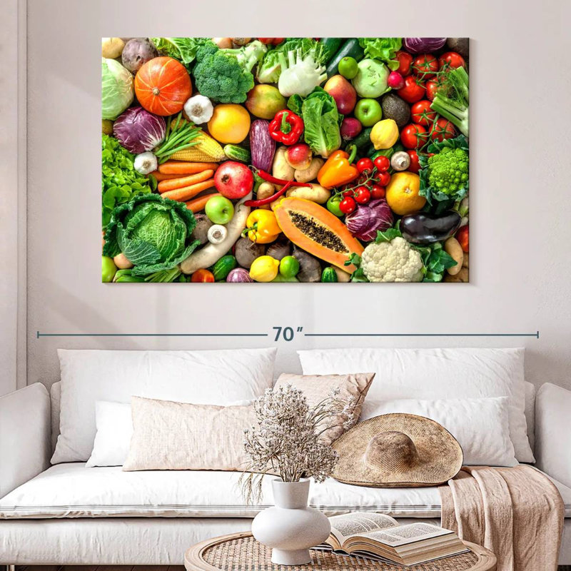 Kerrick récolte de fruits et légumes, H 34 po x l 51 po