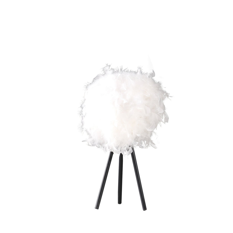 Lampe trépied en métal, Blanc