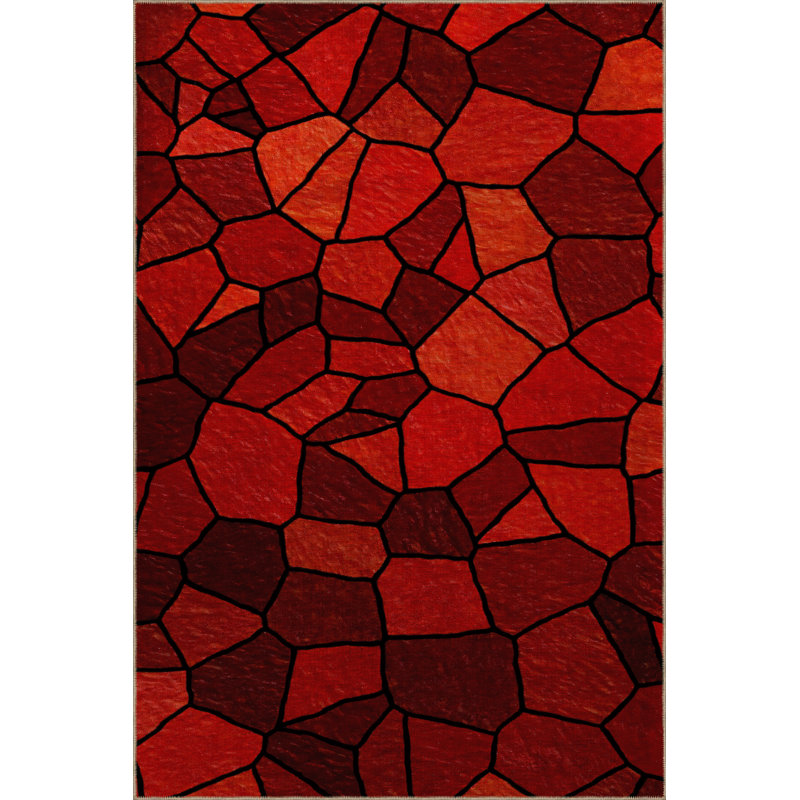 Willowdean Geometric Indoor / Outdoor Rug, Rectangle 2'8" x 5'