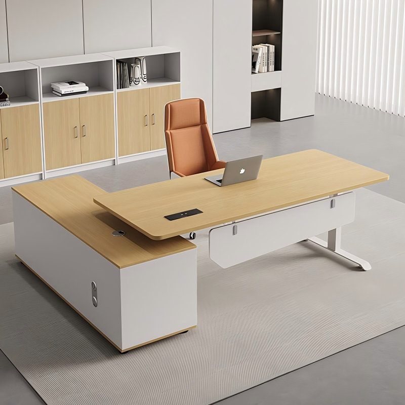 Bureau de direction moderne et réglable en hauteur 78,74 po, H 47,24 po x l 78,74 po x P 62,99 po