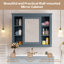 Armoire de rangement murale de salle de bain 35 po x 28 po-1530626809