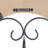 White Wooden Scroll Home Wall Decor with Metal Scroll Work