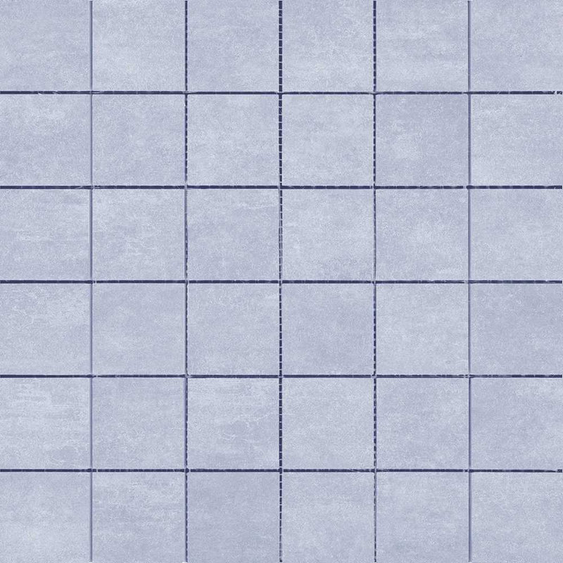 12" x 12" Porcelain Random Mosaic Floor Tile, Blue