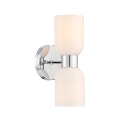 Viviana Eugenie 2-Light Steel Dimmable Armed Sconce
