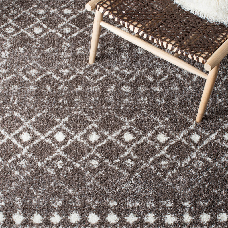 Berber Fringe Shag Performance Southwestern Rug, Rectangle 3'3" x 5'3"