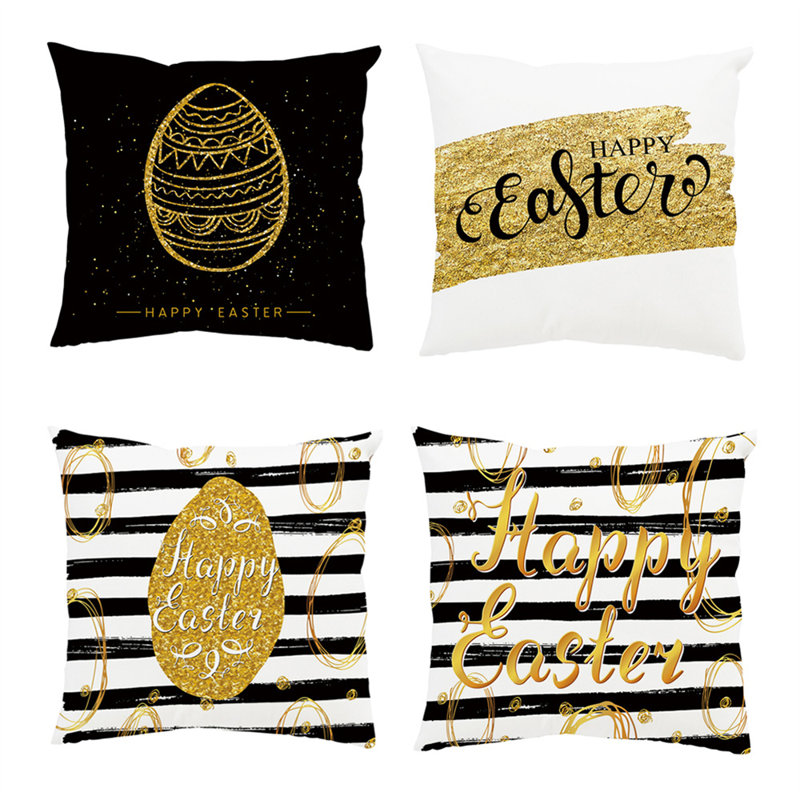 Housse de coussin en lin , Jaune / beige