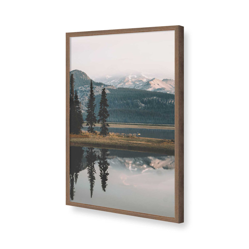 «Sparks Lake» par Rustic Bones, reproduction d'art, H 36 po x l 24 po, Brun