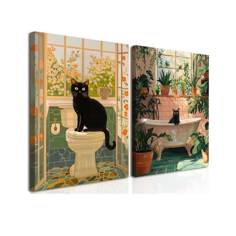 2 Piece Wrapped Canvas Print, 60 cm H x 40 cm W