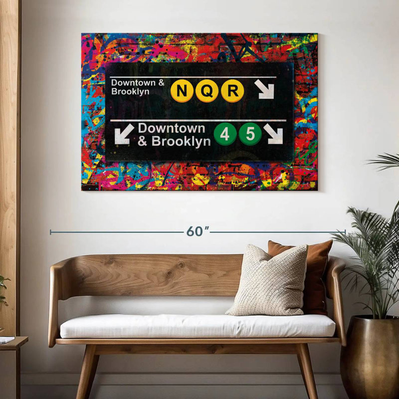 Sireci New York Subway Directions, 32" H x 48" W