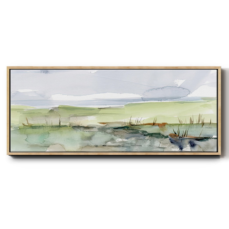 Pastel Inlet II - toile encadrée, H 8 po x l 20 po