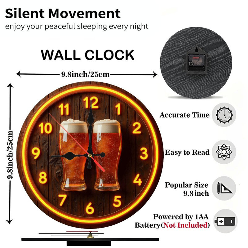 Horloge à bière