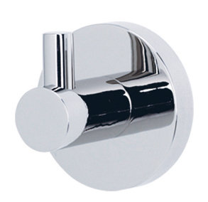 Single Robe Hook, Polished Chrome