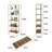 Lejon No Assembly Folding Etagere Bookcase-535560353-441723491